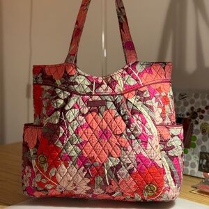 Vintage Vera Bradley tote bag in Bohemian Blooms Pattern